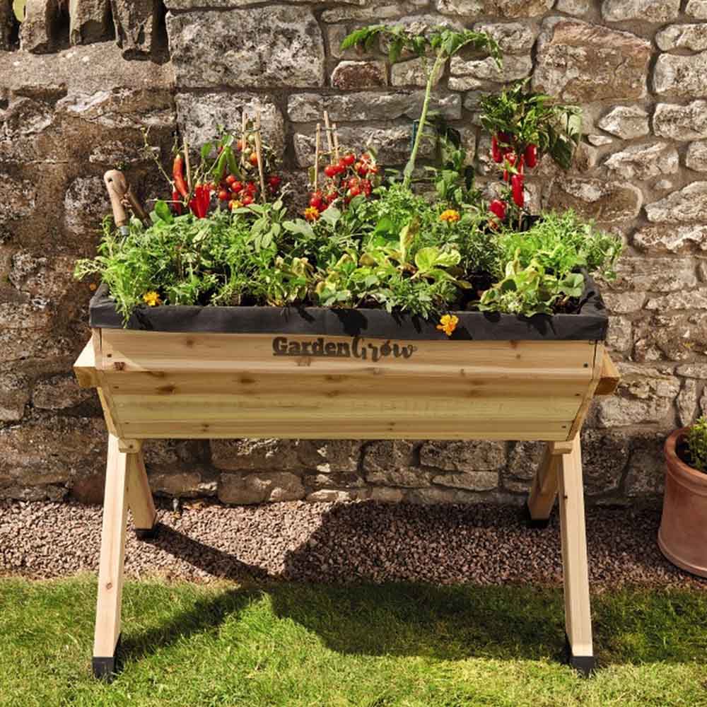 Buy Wooden Raised Planter | Organic Gardening Catalogue