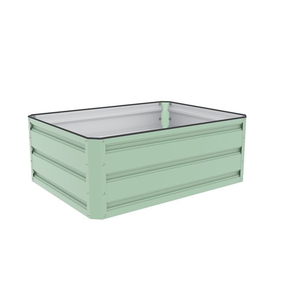 Metal Raised Garden Bed - Light Green