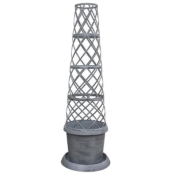 Modern Grey Tower Pot™ 