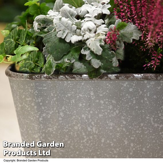 Steel Metal Effect Trough Planter